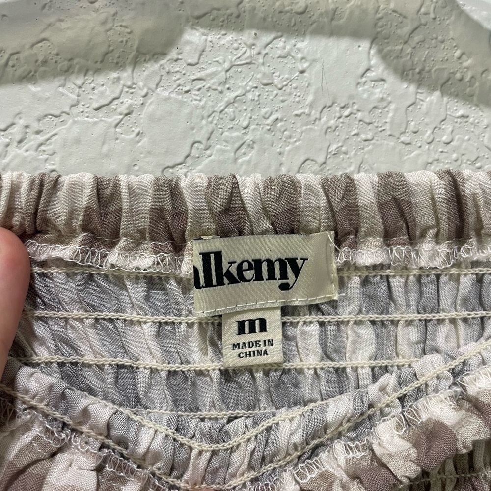 NWT Smocked Plaid Ruffle Women’s Mini Skirt - Picture 4 of 5